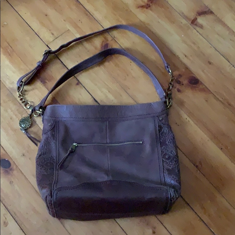 Brown leather The Sak purse handbag